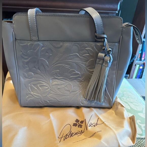 Patricia Nash Rosedale Tote Vintage Vegetable Tanned Cavo Tooled New w/ Tag SOO - Picture 7 of 7